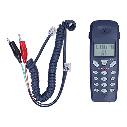 Teléfono fijo con cable y pantalla LCD para hogar miniatura 7