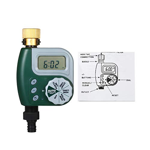 DECDEAL Temporizador de água programável digital à prova de intempéries Torneira de gramado de jardi