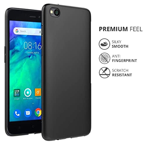 Image of Mobile Back Cover Case for Xiaomi Mi Go (Silicone Case|CameraProtection|Black SC1510)