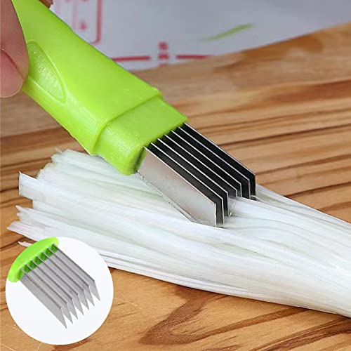 Pack of 2 Vegetable Chopping Knives, Stainless Steel Crinkle Cutter, Potato Chopper Knife and Onion Chopper Knife, Kitchen Accessories, Crinkle Chopping Knife, Vegetable Salad Chopping Knife for Chips, Spring Onions, Onions - Image 4