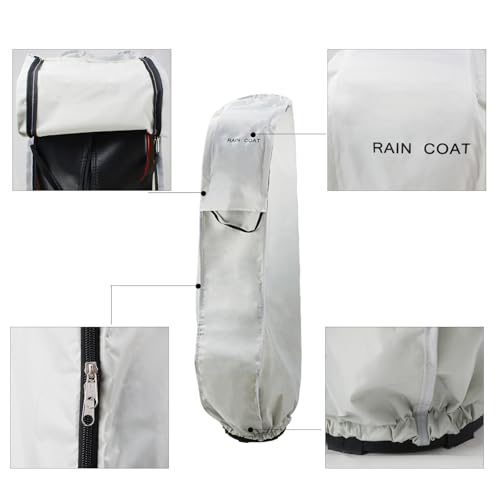 Cubierta para bolsa de golf impermeable con capucha de lluvia universal para carrito 2