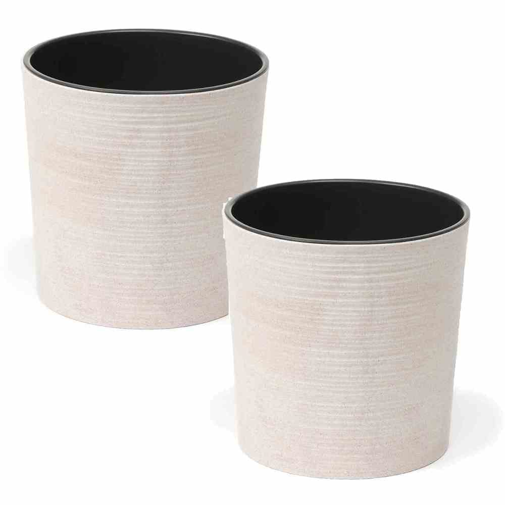 Siena Garden Eco Lens Lot de 2 Verres Blancs 25 cm
