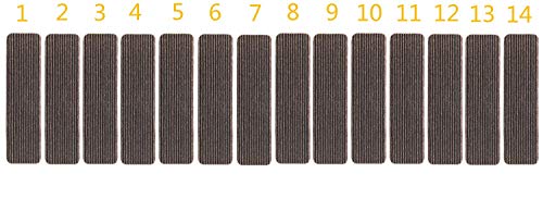 14 Pack-(8"x 30"),Non-Slip Stair Treads Carpet Indoor, Anti Slip Stair Mats, Skid Resistant Rubber Backing for Child Proofing/Pet Safety/Elderly Safety, Brown