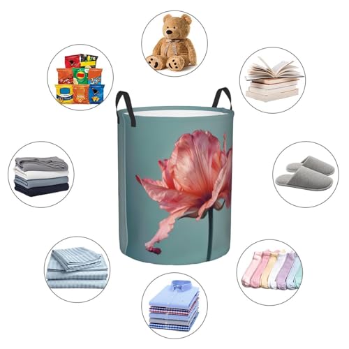 Panier à linge haut floral pour couvertures de chambre