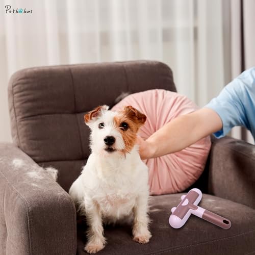 Image of Pet Hair Remover Roller | Remover and Reusable lint Roller | Portable Dog and Cat Hair Remover | Multi Surface - Couch, Furniture, Carpet, Clothing | Easy to Use Fur Removal Tool (Brown)