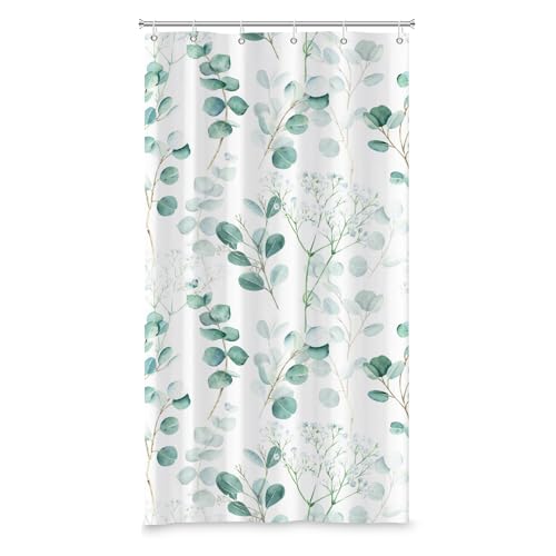 ASDCXZ Eucalyptus Leaves Shower Curtain 90x180 cm - Image 3