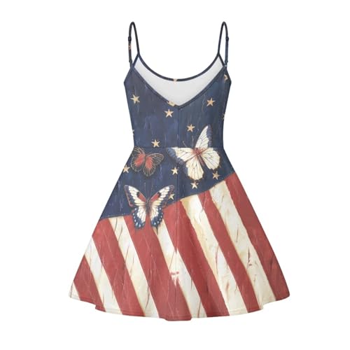Image of Cozeyat Women Girls Summer Sleeveless Dress Casual Swing Beach Cover Up Knee Length Dresses,Large Size XS-4XL