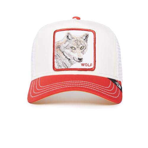 Image of Goorin Bros. Trucker Hat for Men and Women, White (The Wolf), One Size
