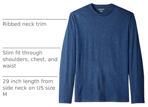 Image of Amazon Essentials Men's Slim-Fit Long Sleeve T-Shirt