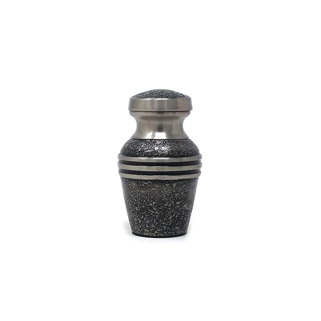 Well Blessed Handmade Brass Keepsake Urn for Ashes, Harlow Design, Small 3 Inches, Turquoise, Memorial Urn for Loved One