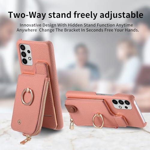 Étui en cuir premium Galaxy A52 protection chic et rigide PC