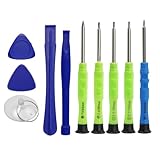 10 Piece Opening Pry Tool Repair Kit with Screwdriver Plastic Spudger for Laptop Computer Tablets Ipad Electronics iPod Touch