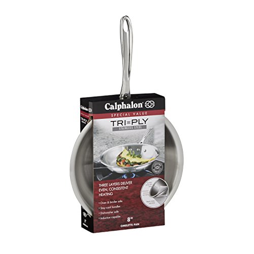 Calphalon Triply Stainless Steel 8 Inch Omelette Fry Pan