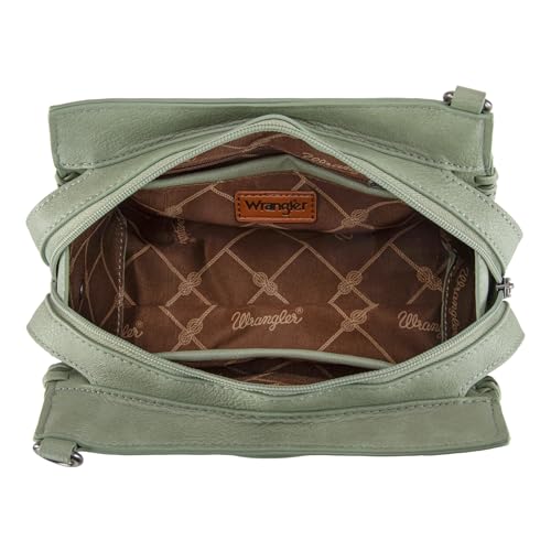 Image of Montana West Wrangler Purses for Women Small Crossbody Purse Green Satchel Tote Handbags Cute Top Handle Handbags WG183-8300GN