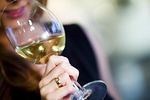 Circleware Uptown Wine Glasses, Set Of 4, Drinking Glassware For Water, Juice, Beer Liquor And Best Selling Kitchen & Home Decor Bar Dining Beverage Gifts, 15.75 Oz, Clear #TOP2