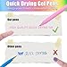 Drawdart Gel Pens 12 Colors Retractable Quick Dry Ink Pens Fine Point 0.7mm, Smoooth Writing Pens Multicolor for Journaling, Drawing, Doodling, and Note Taking, Multicolor, 12-Count