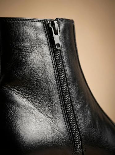 Image of Big Fox Men's Classic Cuban Boots | Premium Ankle-Length Boots | Stylish, Durable & Comfortable