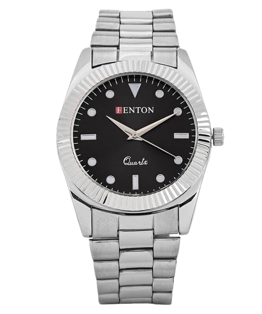 Men's Classic Analog Watch | Reliable Quartz Movement for Daily Use-F-Men Watch-Black-image-26
