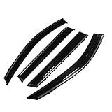 TUCKBOLD Fensterabweiser für Nissan X-Trail MK3 T32 2014-2021 5-Türer SUV Außenmontage Seitenscheiben Windabweiser Schwarz 1 Satz