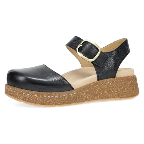 Dansko Brynlee Closed-Toe Platform Mary Jane for Women - Memory Foam and Suede Wrapped Footbed for an Extra Plush Comfort and Support