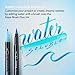 Lyra Aqua Brush Duo Brush Markers - Set of 6 Water-Based Brush Pens for Artists of All Ages - Dual Tip Markers for Fine Details and Wide Strokes - Durable Coloring Markers for Blending Effects