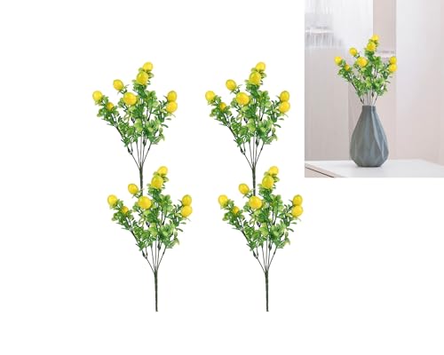 FUNOMOCYA Kristall Kirsche Deko - Realistische Tischdekoration Aus Kunststein