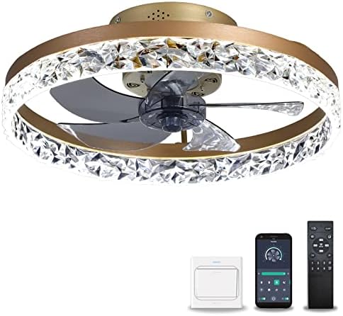 LUCE VENTILATORE DA soffitto interno 3 colori dimmerabile (paralume