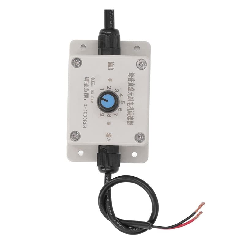 30W Concrete Vibrator, 4000RPM Electric Vibrating Motor With Speed Controller & Adjustable Exciting Force - (Speed(RPM): 4000RPM, Voltage(V): 24V)