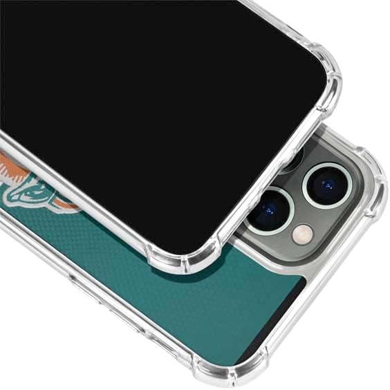 Miniatura 2 de Skinit Funda transparente compatible con iPhone 14 Pro Max, diseño vintage de Miami Dolphins con licencia oficial de la NFL