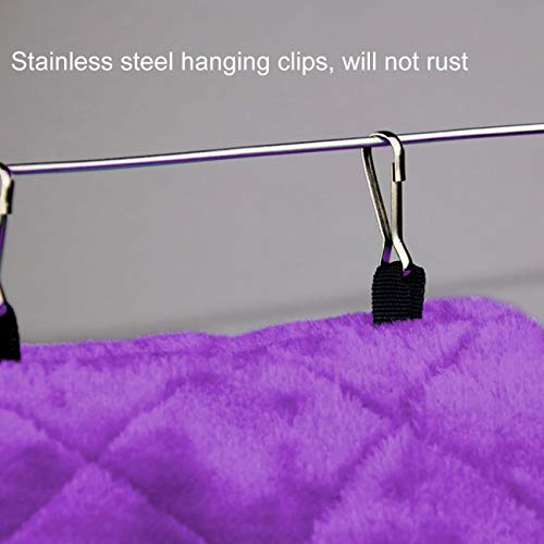 image for Uheng Pet Bird Nest House Parrot Bed, Plush Happy Hut Hammock Hanging 