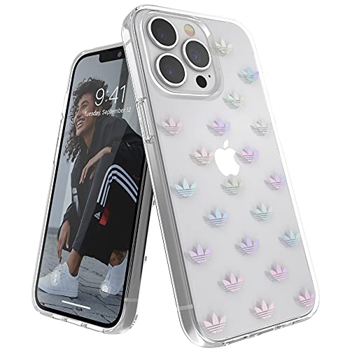 adidas Coque conçue pour iPhone 13 Pro 6.1 - Coque résistante aux Chutes - Bords surélevés - Transparent