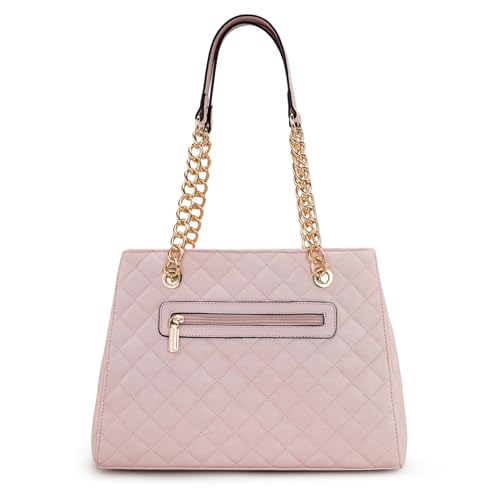 Image of Montana West MEDIUM Tote Bag for Women Quilted Chain Handbags Shoulder Purse