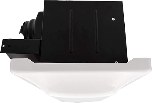 Miniatura 7 de Maxxima Luvoni - Ventilador de escape y ventilación de baño de 90 CFM con luz, funcionamiento silencioso sin ruido, ventilador montado en el techo