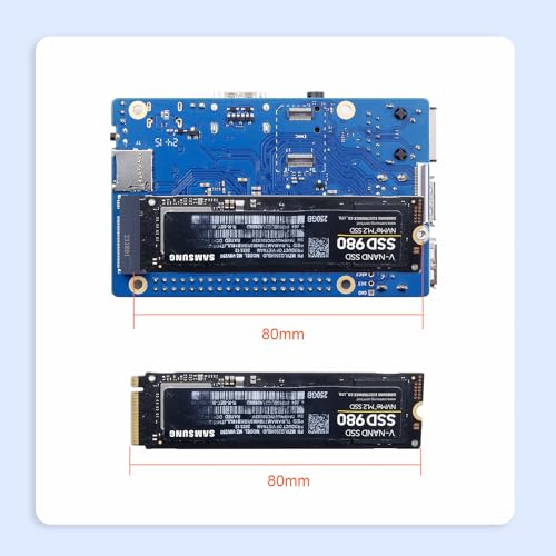 Image of Orange Pi 3B 2GB /4GB /8GB LPDDR4 /4X Rockchip RK3566 4-Core 64-Bit Single Board Computer with eMMC Socket, WiFi 5 and Bluetooth 5.0, Development Board Run Linux /Ubuntu /Debian /Android (8GB+Power Supply)