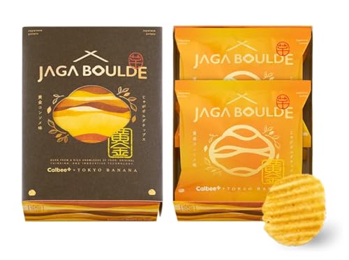 Calbee+ × 東京ばな奈 じゃがボルダ ポテトチップス 黄金コンソメ味 17g×4袋のサムネイル