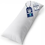 Utopia Bedding Nackenkissen, 40x145 cm Ganzkörperkissen, weiche Hohlfaserfüllung, langes Schwangerschaftskissen zur Unterstützung der Mutterschaft und für Seitenschläfer (Weiß)