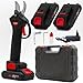 081 Store - Forbici Potatura con 2 Batterie da 48V e Comoda Valigetta, Cesoie Elettriche portatile, 2 ANNI DI GARANZIA