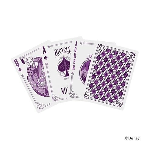 Image of Bicycle Disney Villains Special Edition Playing Cards - Collectible Deck of Cards for Kids Card Games Featuring Characters from Peter Pan, Hercules, Lion King, 101 Dalmatians and More