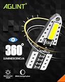 AGLINT T10 W5W 194 żarówki LED, białe, CANBUS, bez błędów, 501, 168, 2825, 12 V, zapasowa żarówka do oświetlenia wnętrza samochodu, mapa kopuła, drzwi bagażnika, oświetlenie tablicy rejestracyjnej, 10