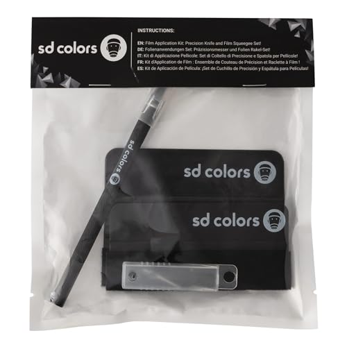 SD COLORS Neues Set enthält 2 Filzkanten-Rakel und Schneidwerkzeug für Auto, Vinyl-Fensterfolien, selbstklebende Vinyl-Fensterfolien, Kontaktfolien, Glasaufkleber, Bastelarbeiten