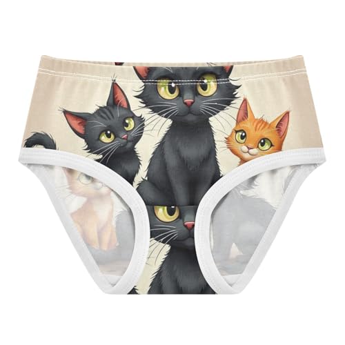 Halloween Cute Cats Little Girl Panties Girls Underwear Toddlers Cotton Durable Briefs Undies Kids 2t