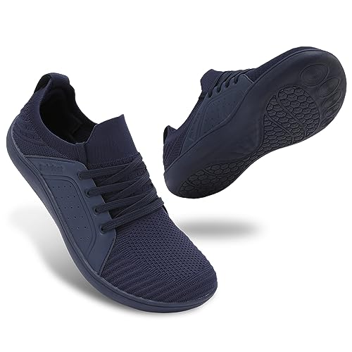 Image of relxfeet Men's Barefoot Shoes Minimalist Cross-Trainer Shoes Wide Toe Walking Shoes Zero Drop Sole Trail Running Sneakers