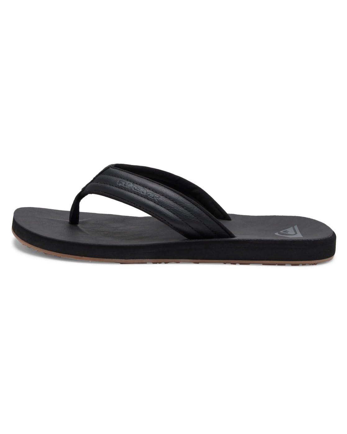 Męskie japonki Quiksilver Carver Nubuk dla mężczyzn, Czarne (Solid Black Sbkm)