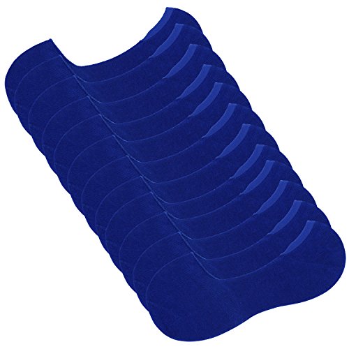 DAVID ARCHY Men's 12 Pack Cotton No Show Socks