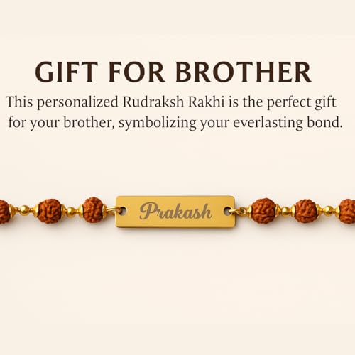 Image of Men's Personalized Wallet with Name Rakhi. Customized Slim Stylish Leather Purse with Metal Name Plate & Charm I Rakhi for Brother and Bhabhi Eco Friendly Rakhi Fo Bhai, Brothers Rakhi