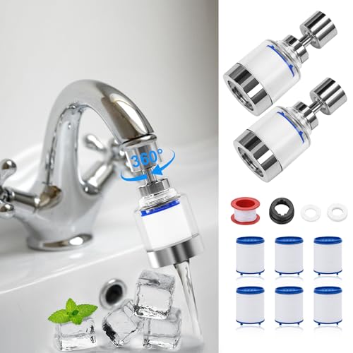Recopilación de Filtros para grifo los más solicitados. 44 Bulaned 2 Piezas Filtro de Agua para Fregadero de Baño, Filtro de Agua para Llave, Purificador de Agua Giratorio de 360°, Purificador, Filtración de Llave de Cocina, Cabezal de...
