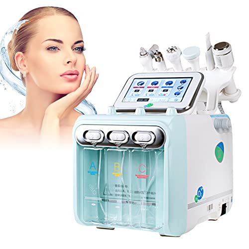 Hydrogen Oxygen Skin Care Beauty Machine, 6 in 1 Multifunctional Vacuum Face Cleaning Hydro Water Oxygen Jet Peel Facial Sprayer
