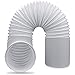 Manguera de Aire Acondicionado Portátil, Piezas de Repuesto de Tubo flexible de salida de aire de PV Escape de Aire Acondicionado Flexible Universal (13cm Diámetro, 1.5m Longitud)