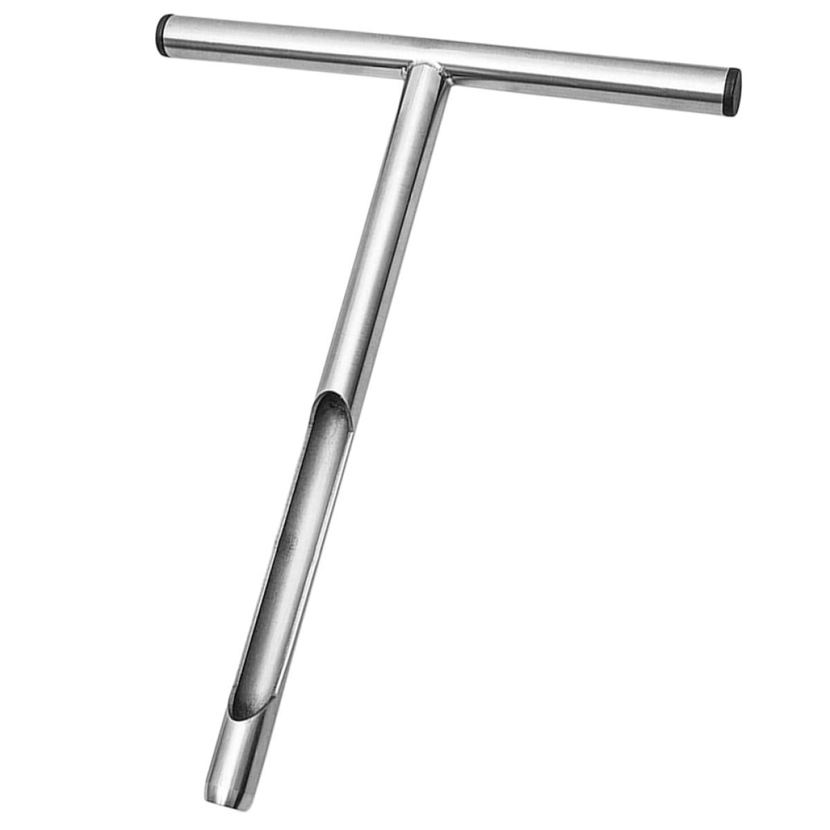 Outil d'analyse de sol compact TIDTALEO en acier inoxydable avec poignée en T ergonomique