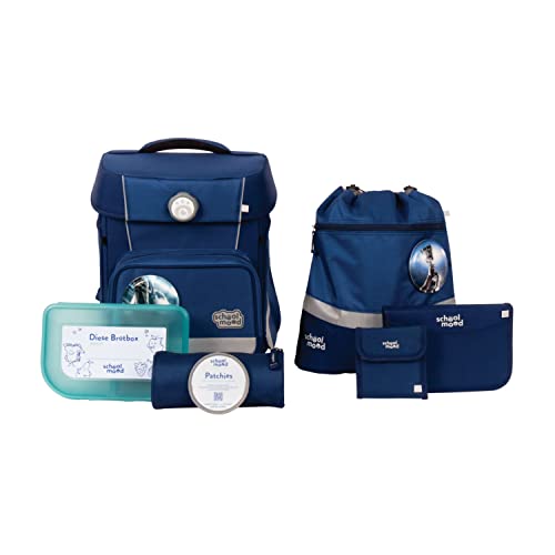 SCHOOL-MOOD - Schulranzen Set Fußball, 7-teilig - Hero Maxx Air+ - inkl. Zubehör - ergonomischer Schulranzen Jungen & Mädchen - Schultasche für Kinder in der 1. bis 4. Klasse Paul (Fußball)